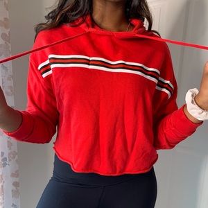 red striped sweatshirt